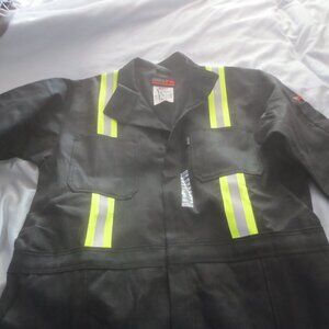 New Mark's Dakota Heavy Cotton Black Hi Vis Flame Resistant Safety Coveralls 3XL